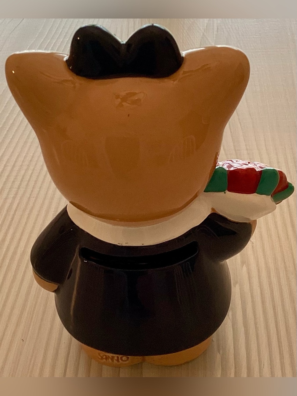 Vintage 1996 Sanrio Winkipinki Pinkiwinki Ceramic Cat Coin Piggy Bank Rare - Picture 3 of 7
